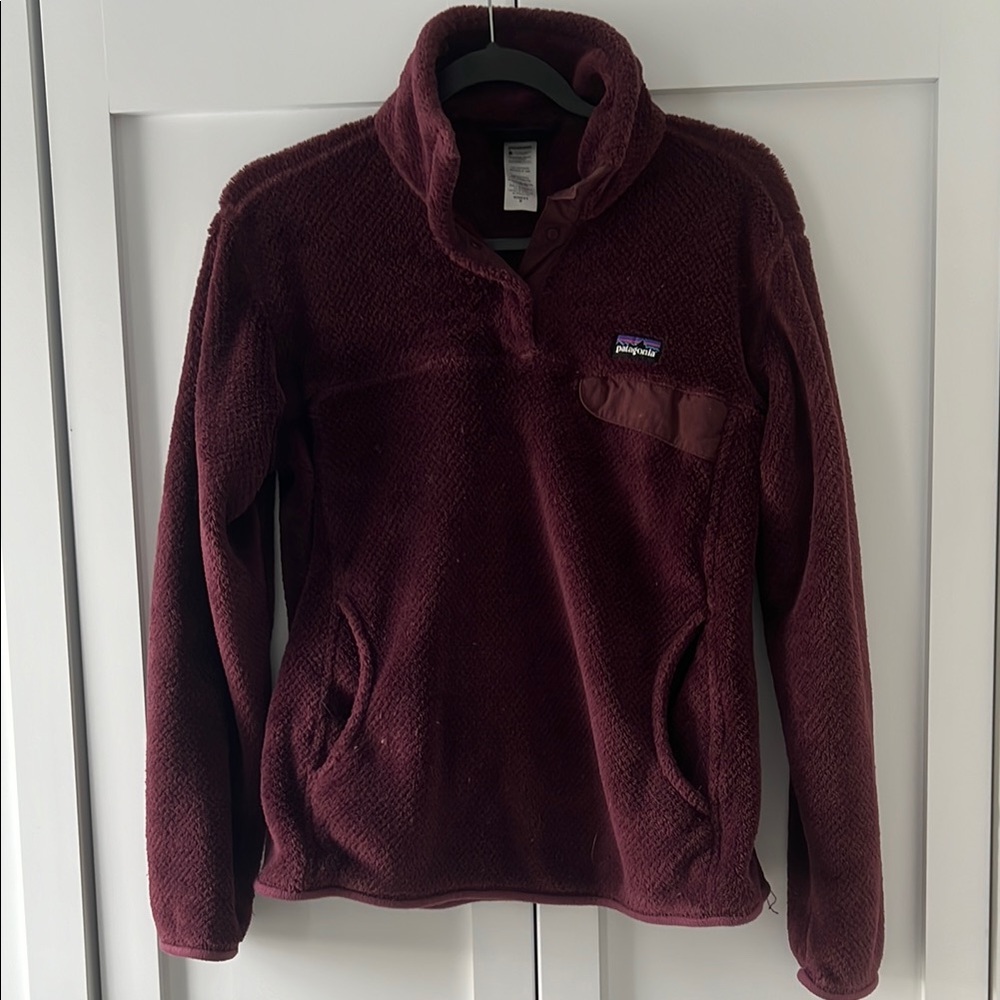 Patagonia Burgundy Fleece Pullover
